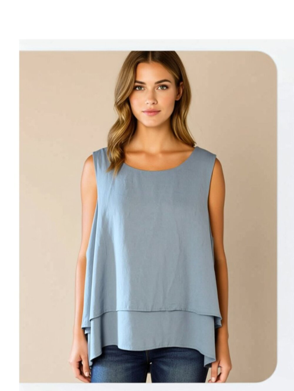 Stella Luce Women's Sleeveless Tank Size Large (B13)